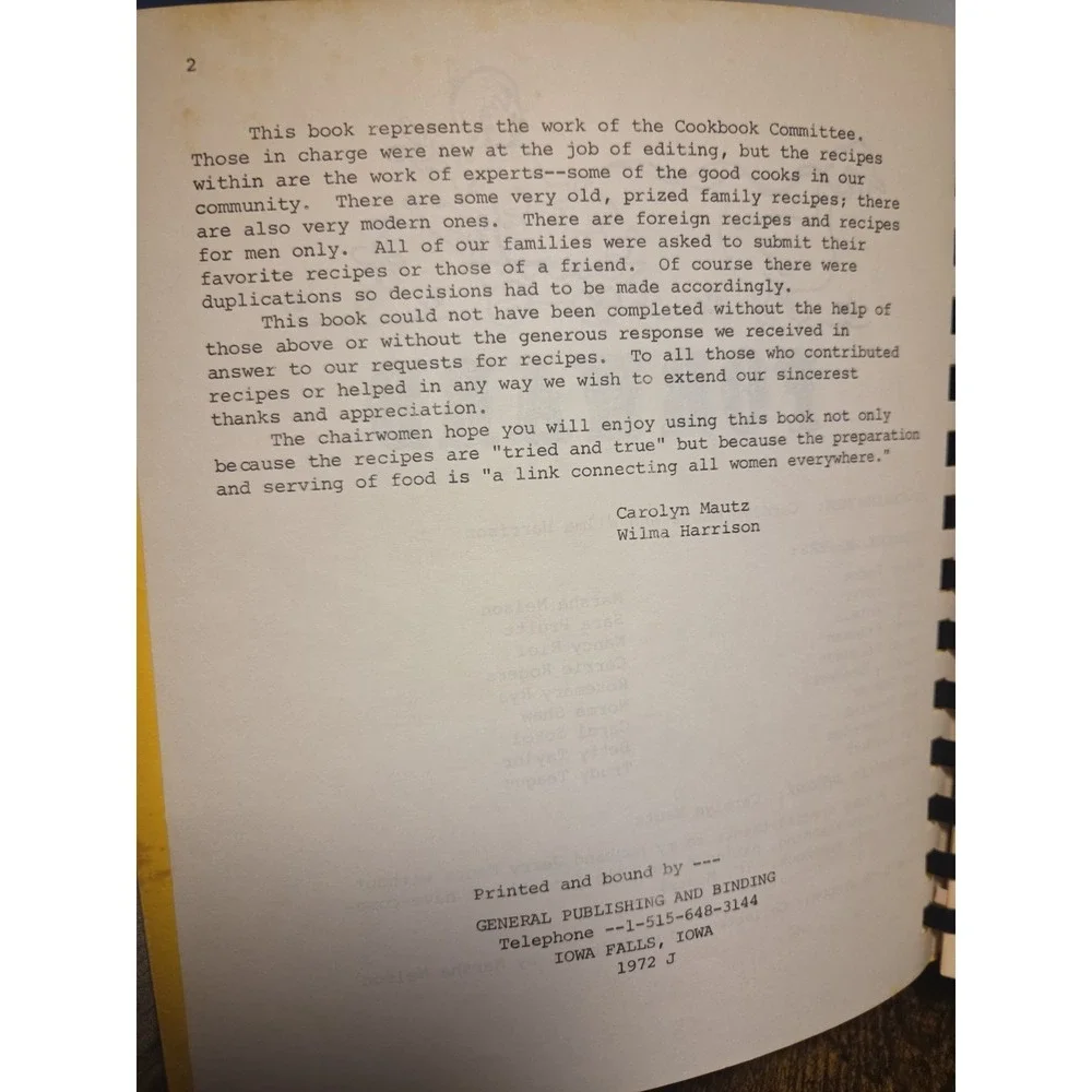 Merrifield Park Community Club‎ Cookbook 1972 Greenville, South Carolina
